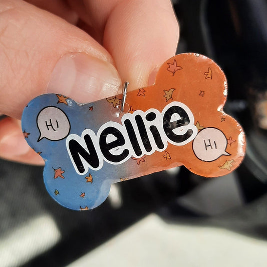 Nellie heartstopper pet ID tag