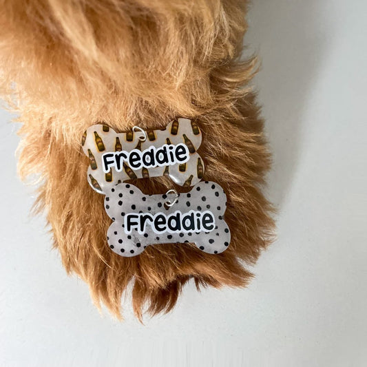 Custom pet id tag custom name and custom design!