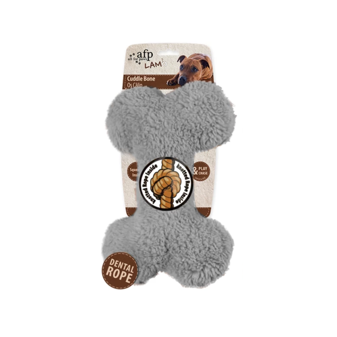 Teddy lambswool bones - dog toy