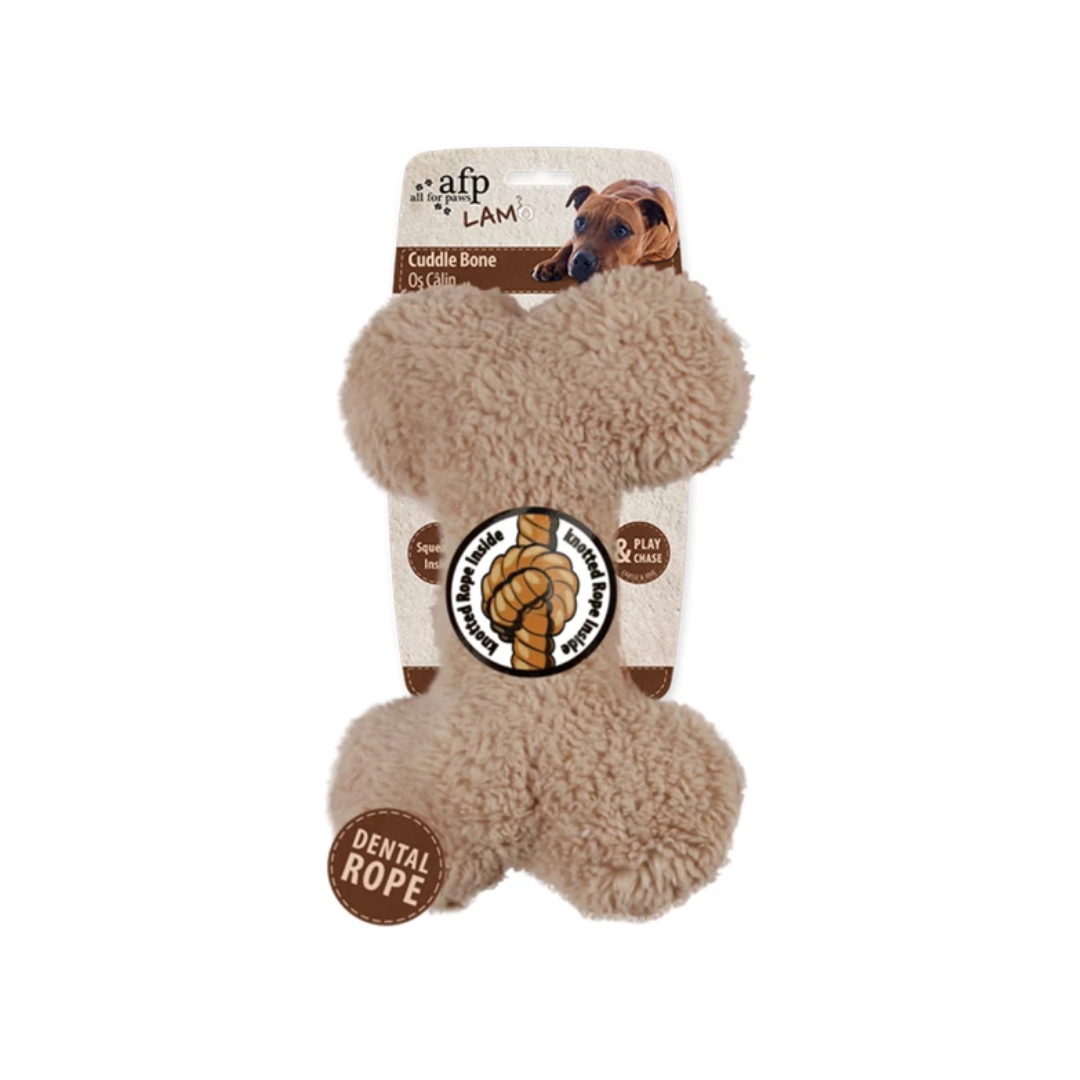 Teddy lambswool bones - dog toy